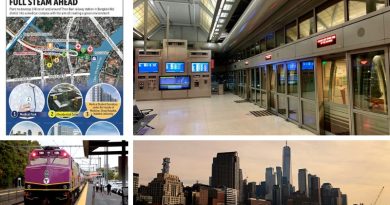 Thailand’s first TOD (top left); EWR Station Access Project (top right); MBTA Communities Zoning Law (bottom left); NYC’s outdated zoning (bottom right)