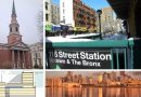 Historic preservation vs. affordable housing in Denver (top-left); Hoboken approves TOD projects (bottom-left); Second Avenue Subway project moves into East Harlem (top-right); Moving from TOD to TOC (bottom-right)