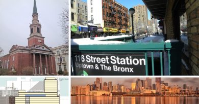 Historic preservation vs. affordable housing in Denver (top-left); Hoboken approves TOD projects (bottom-left); Second Avenue Subway project moves into East Harlem (top-right); Moving from TOD to TOC (bottom-right)