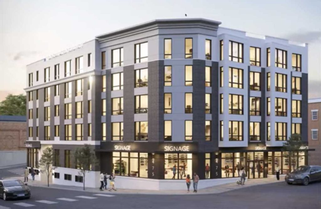 Rendering of 475 Communipaw Ave, Jersey City, NJ. Courtesy of Bodnar Architectural Studio