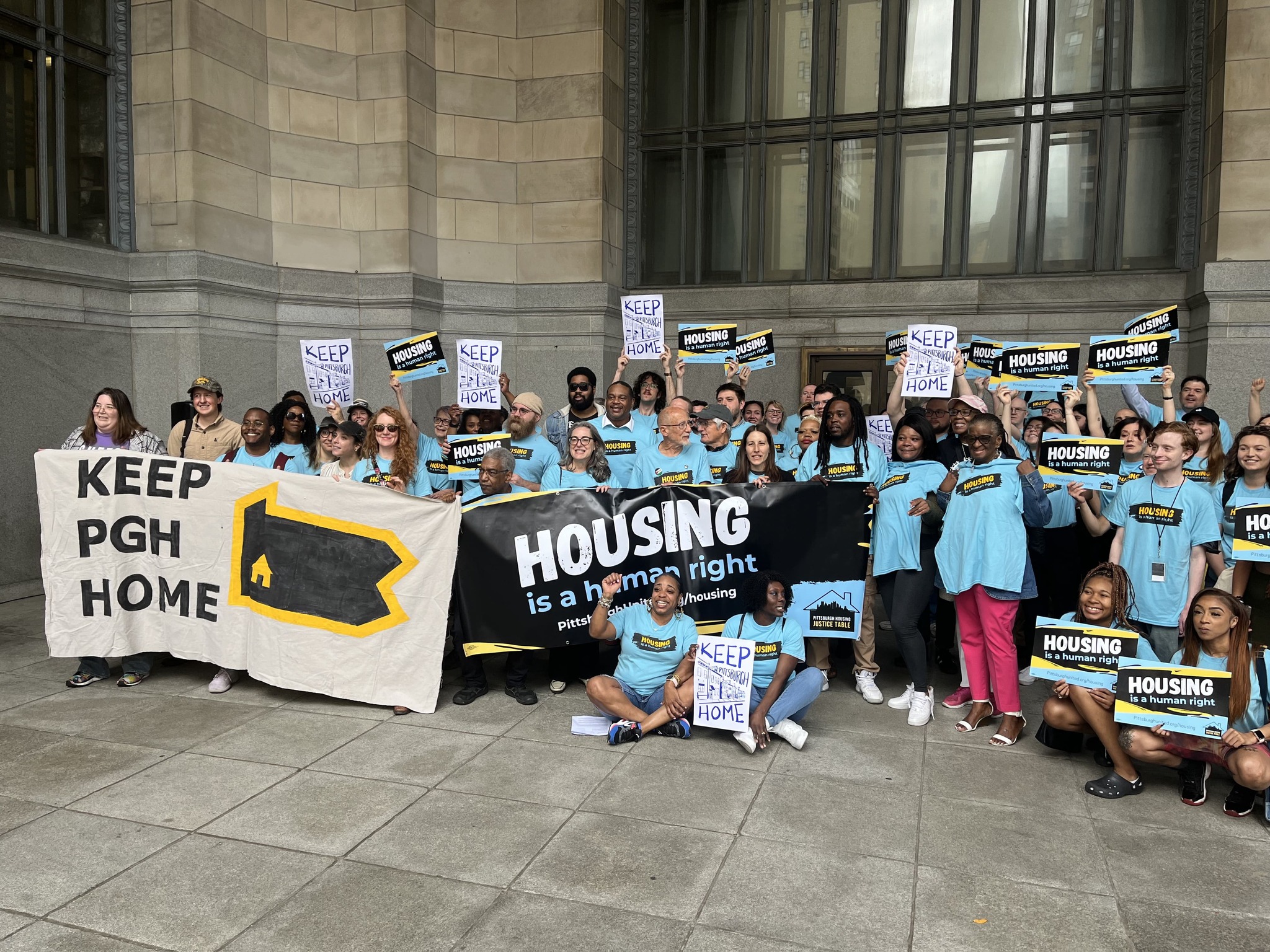 Group photo of Pittsburgh United housing advocates