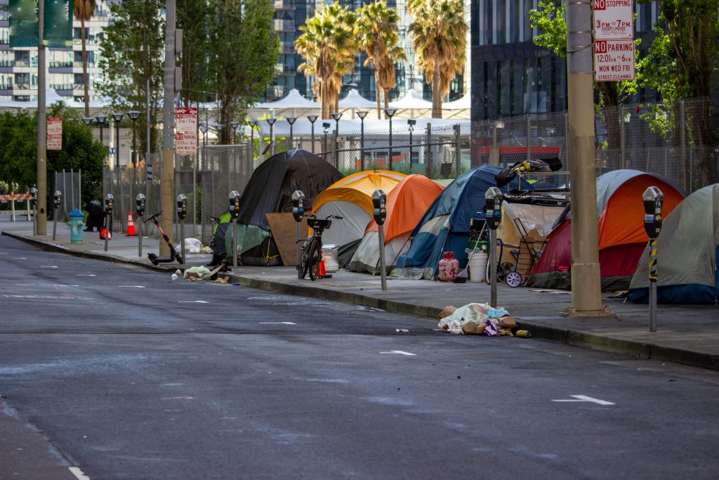 Tent encampment