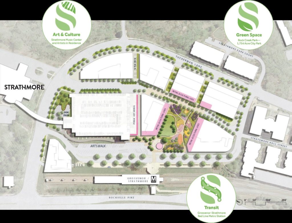Map of Grosvenor-Strathmore Joint development
