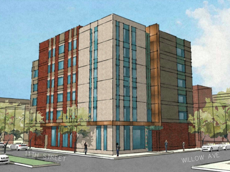 Artist’s rendering of proposed senior development