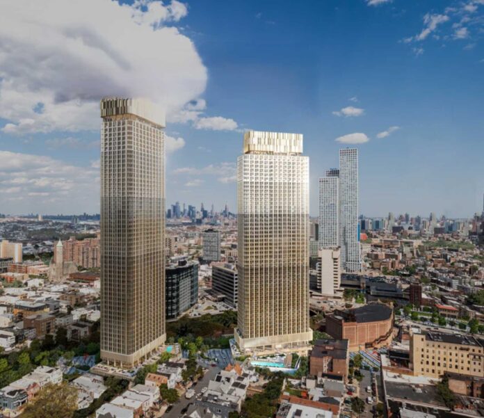 Rendering of the full Artwalk Towers project.