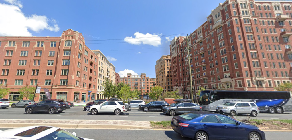 Chevy Chase Lake Development with multiple large buildings