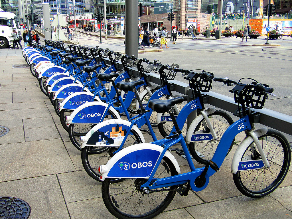 Bikes in Oslo, Norway.