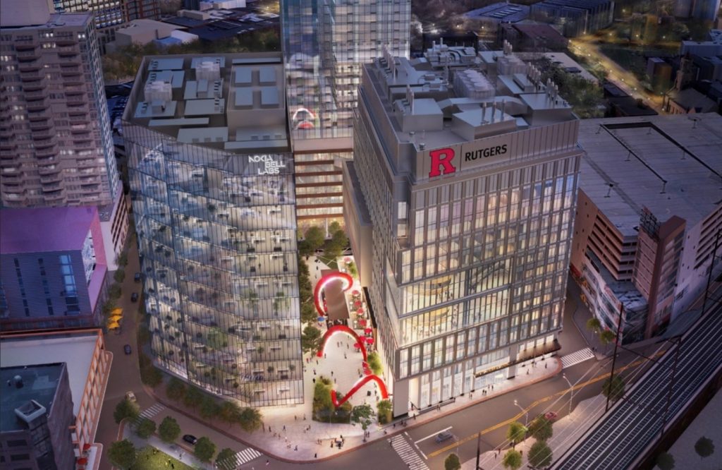 Aerial rendering of the HELIX with all 3 planned buildings.