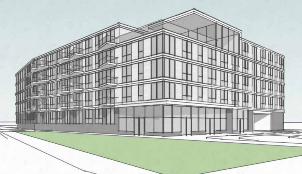 Simple sketch rendering of the Croton-on-Hudson project.