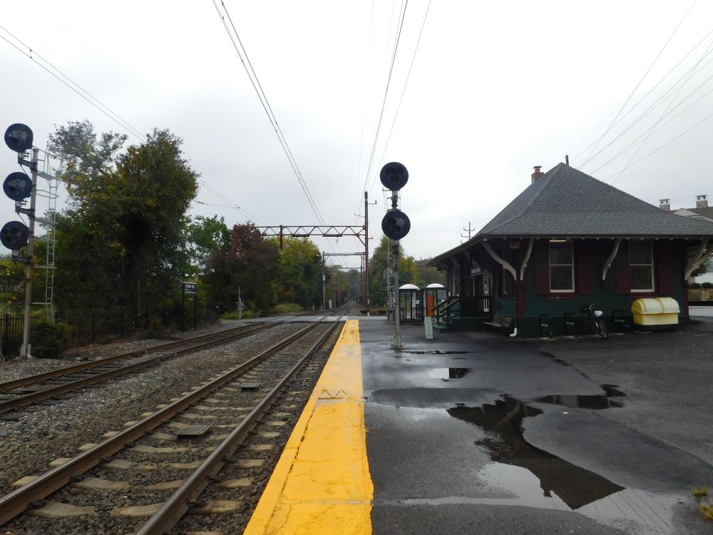 An empty Murray Hill Station