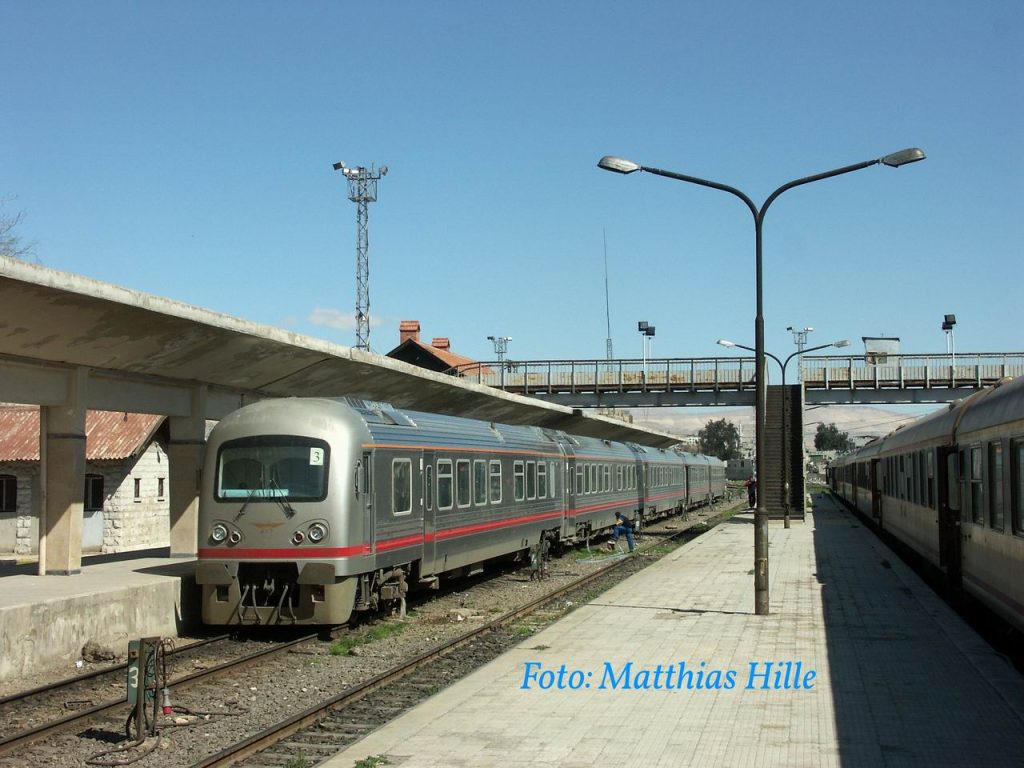 A train in Damascus.