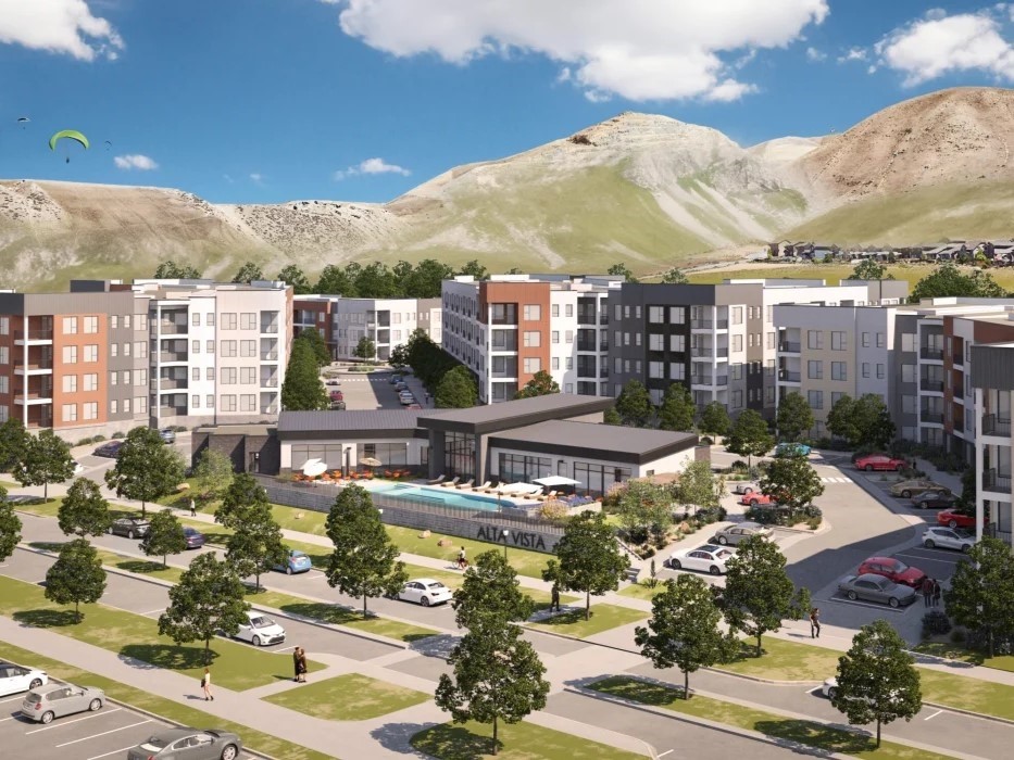 Rendering of Alta Vista in Lehi, UT. Courtesy of Wood Partners