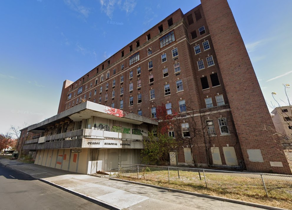 The site of the vacant Orange Memorial Hospital