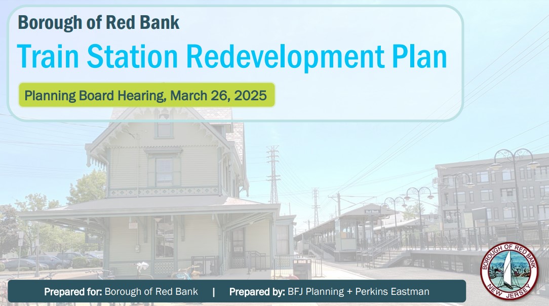 Red Bank Train Station Redevelopment Plan presentation slide