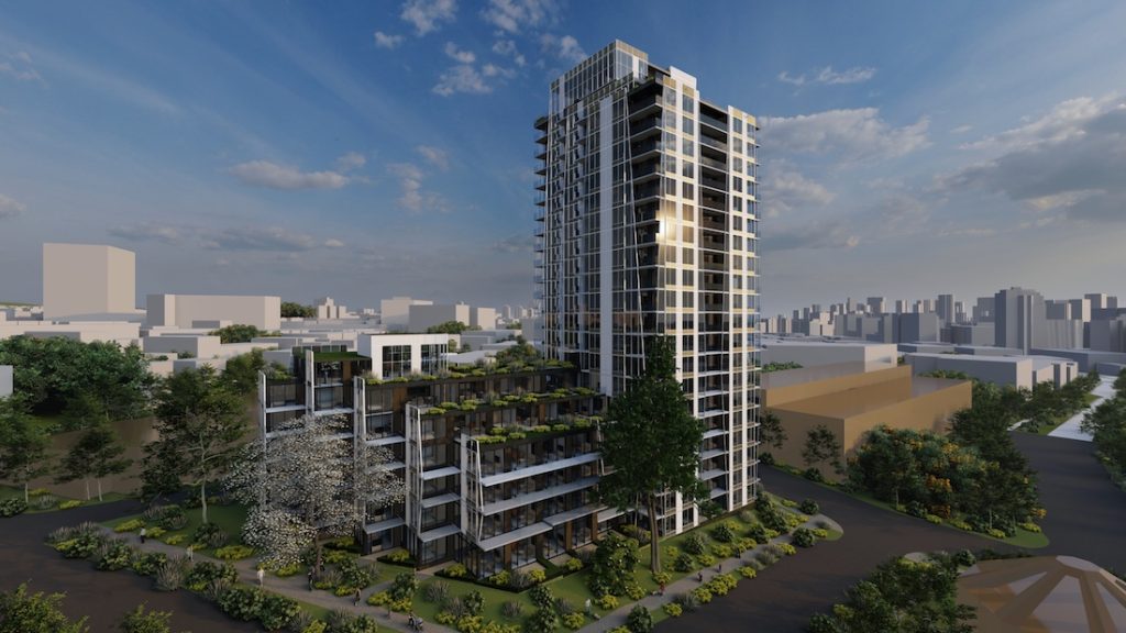 Rendering of 396 East 2nd Avenue in Vancouver, Canada. 