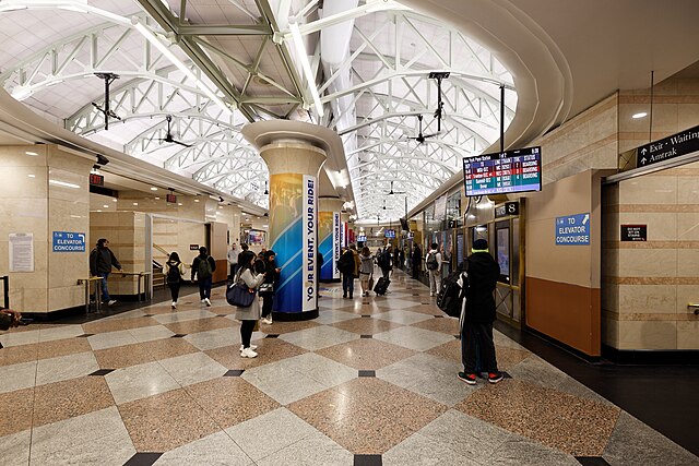 NJ Transit Concourse in New York Penn Station.