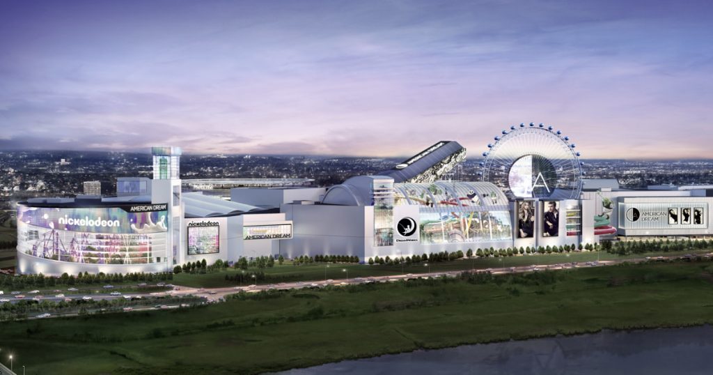 The large American Dream mall in the distance.