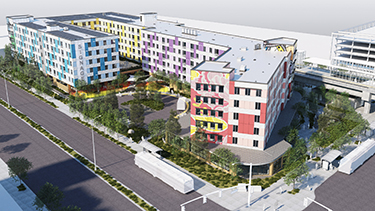 Rendering of the Multicultural Village.