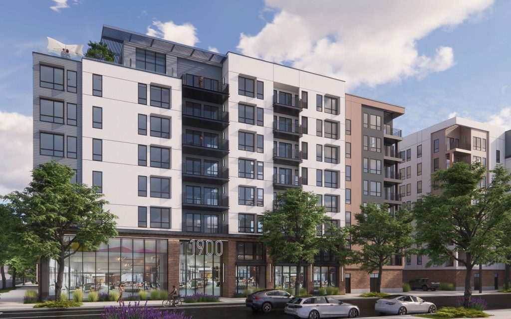 Rendering of a recently proposed apartment building in Sacramento