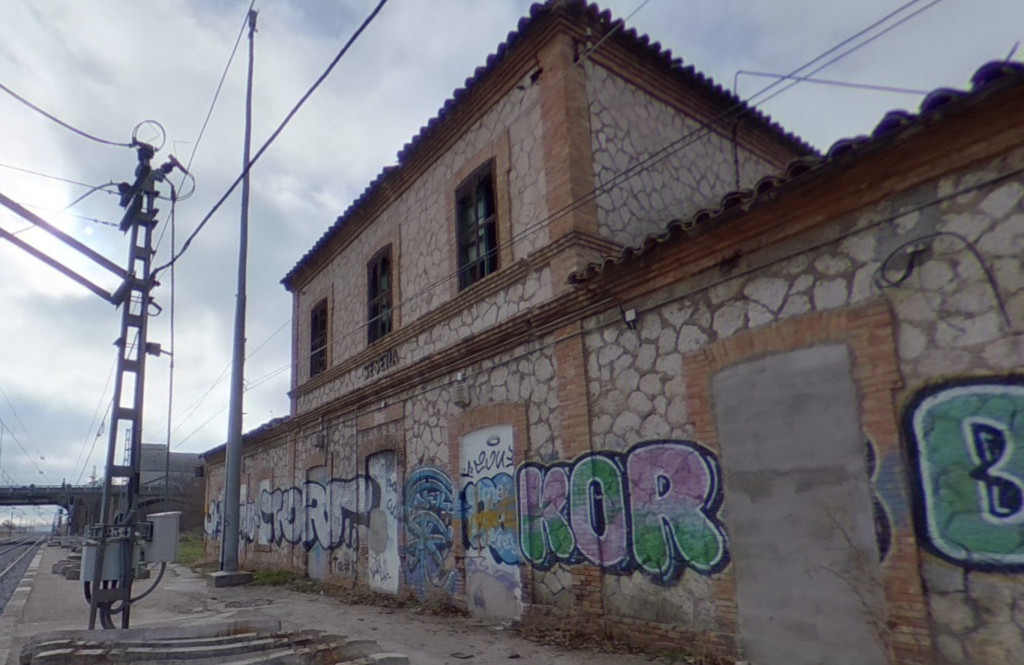 The abandoned Sesena Train Station