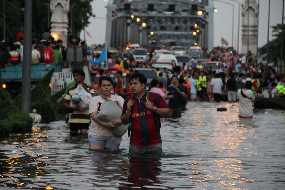 Flooding in Bangkok.