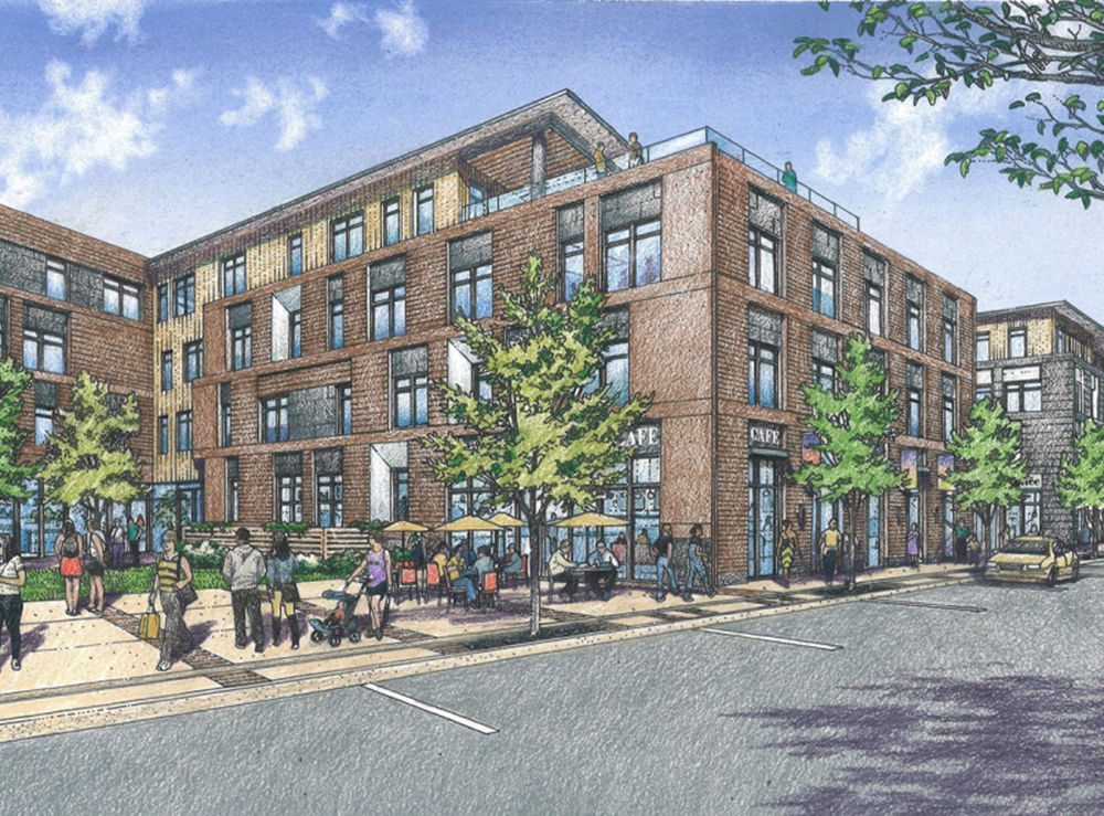 Artist rendering of Windsor Locks TOD
