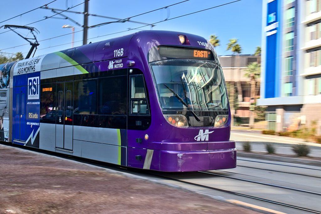 Federal TOD loans are not currently available for redevelopment near intracity transit facilities such as Valley Metro light rail stations in Phoenix, AZ. TracyHunter | Wikimedia Commons