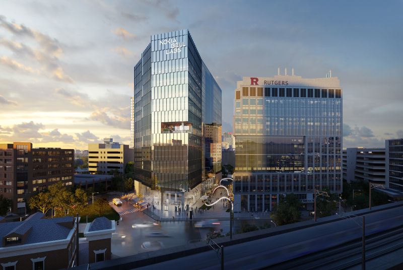 Rendering of the HELIX with the second phase pictured to the left.