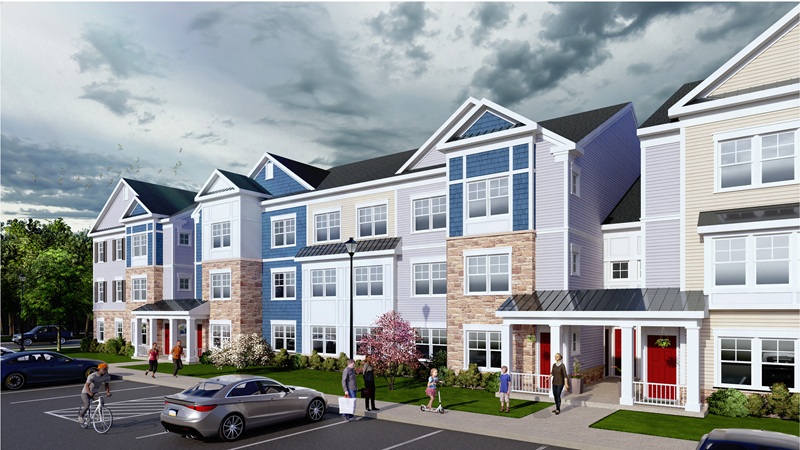 Rendering of the Place at Manalapan, an affordable housing development that broke ground in June.