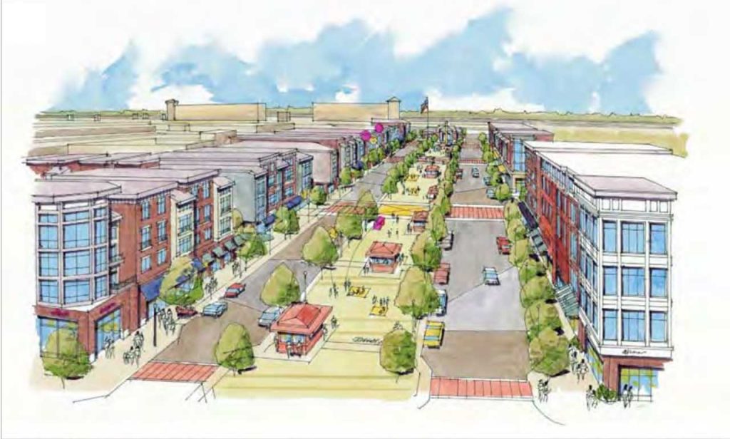 Illustration of North Brunswick Main Street TOD.