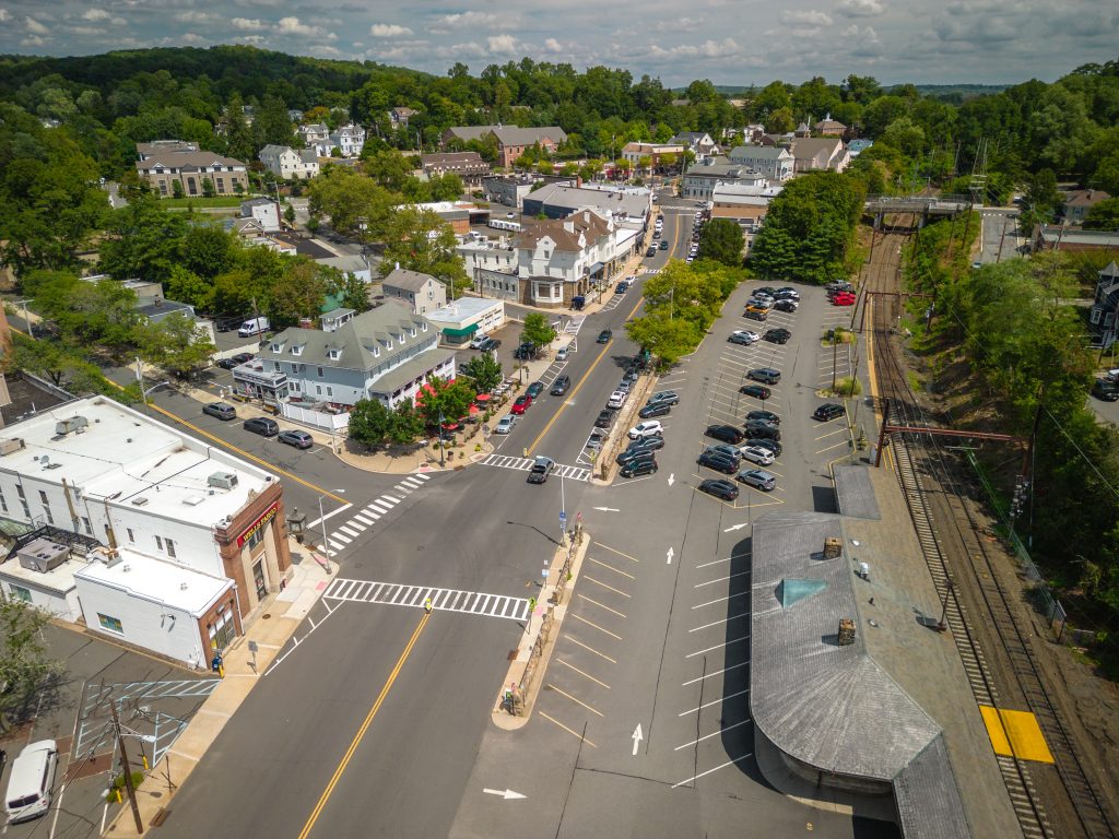 Aerial view of Bernardsville, NJ