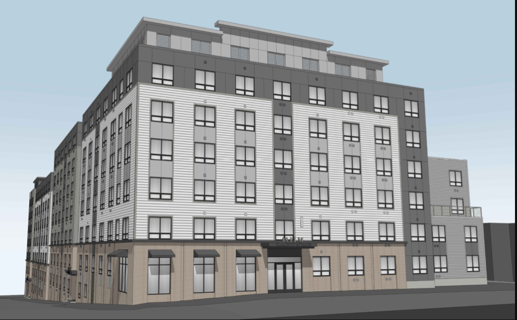 Rendering of 89 Elm Apartments.