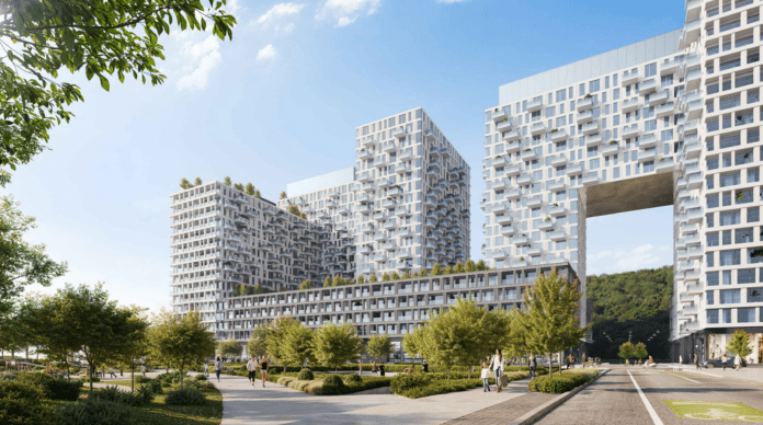 Rendering of the redevelopment at 1200 Madison Street.