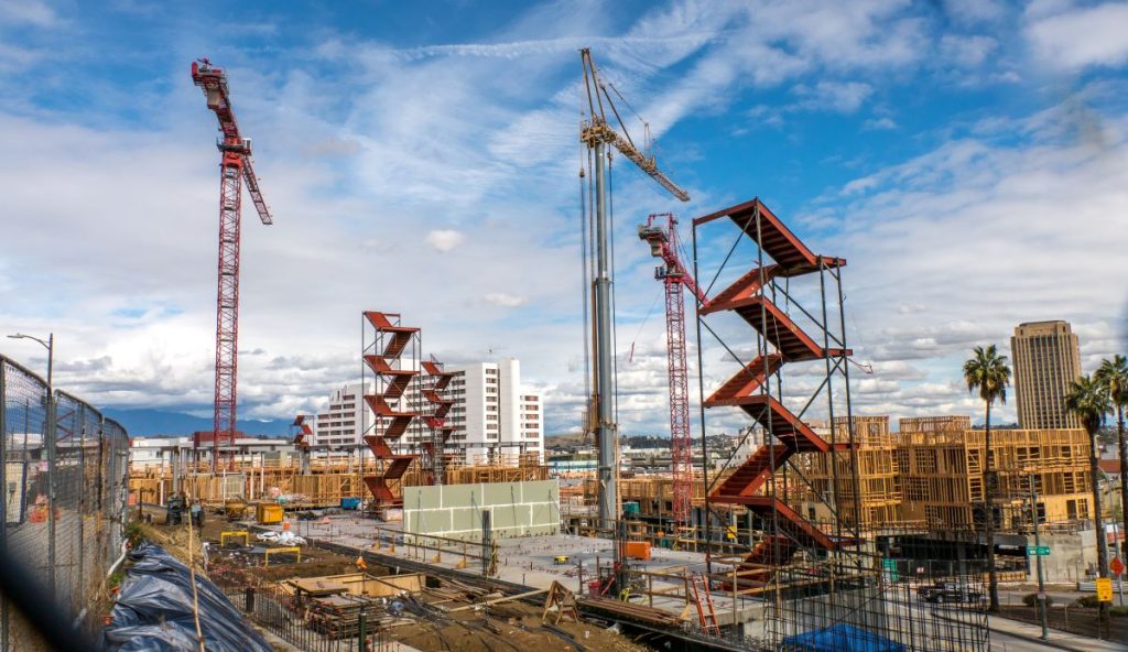 Construction in Los Angeles.
