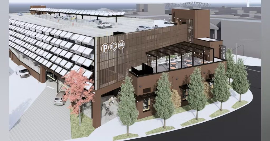 Rendering of Mt. Vernon Library Commons, the first TOD to receive a federal TIFIA loan. 