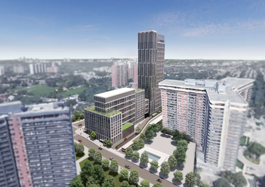Rendering of the Scarborough TOD.