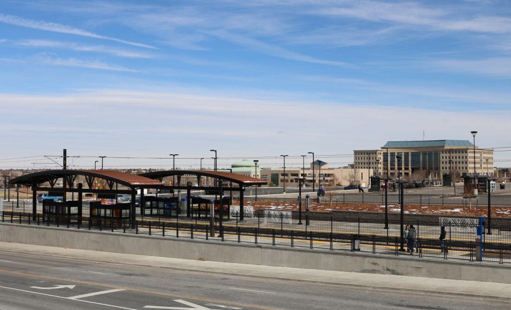 Aurora Metro Center, one of the Park-N-Ride lots in the study.