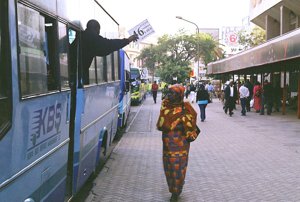 Bus in Nairobi, Kenya.