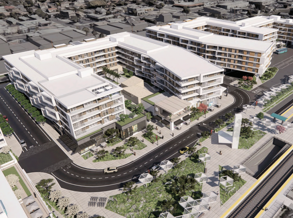 Rendering of the Oceanside Transit Center redevelopment project.