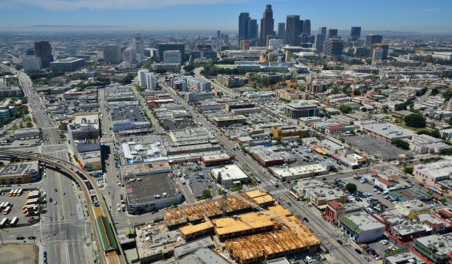 Aerial view of Los Angeles