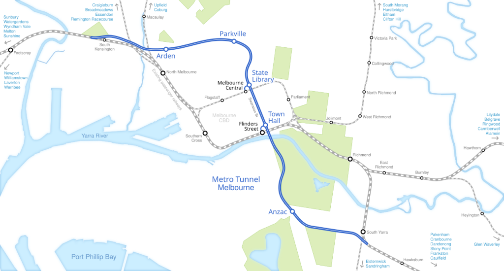 Metro Tunnel Melbourne.