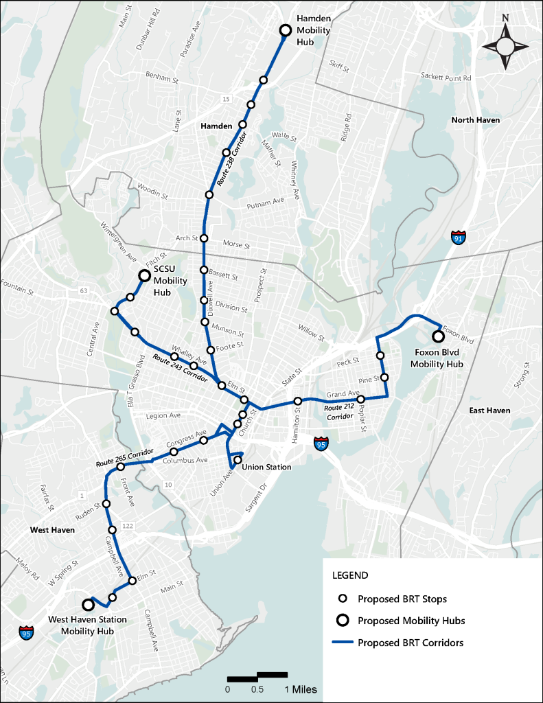 Planned BRT Routes.