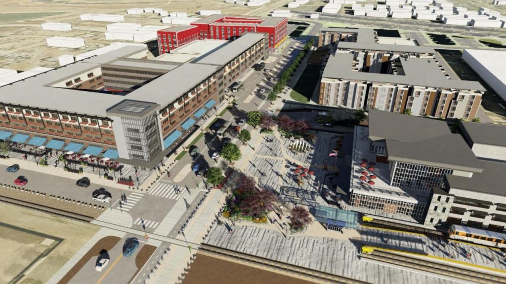 Rendering of the Longmont Downtown Transit Hub. Courtesy of the City of Longmont, CO