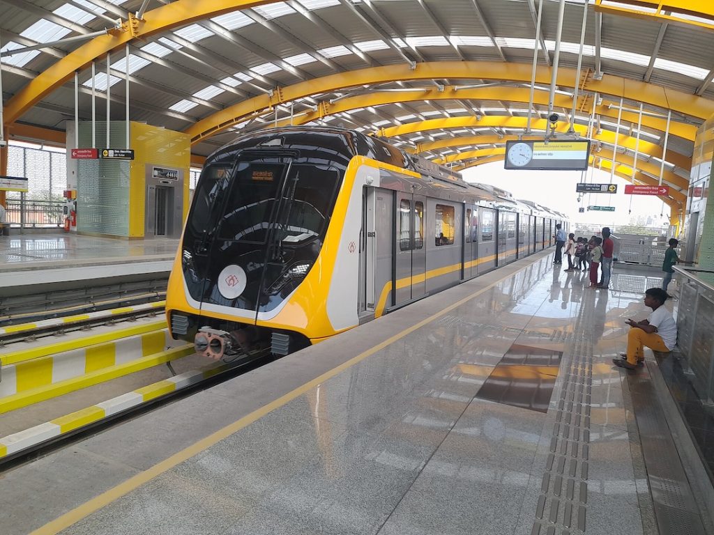 Agra Metro opened in 2024.
