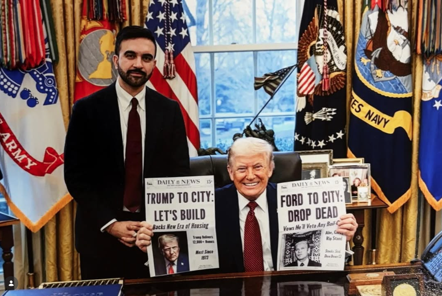 Mayor Mamdani with President Trump