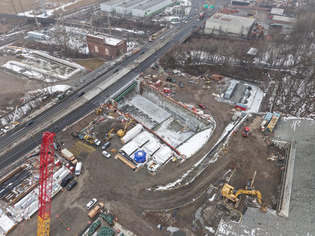 Gateway construction in North Bergen, NJ.