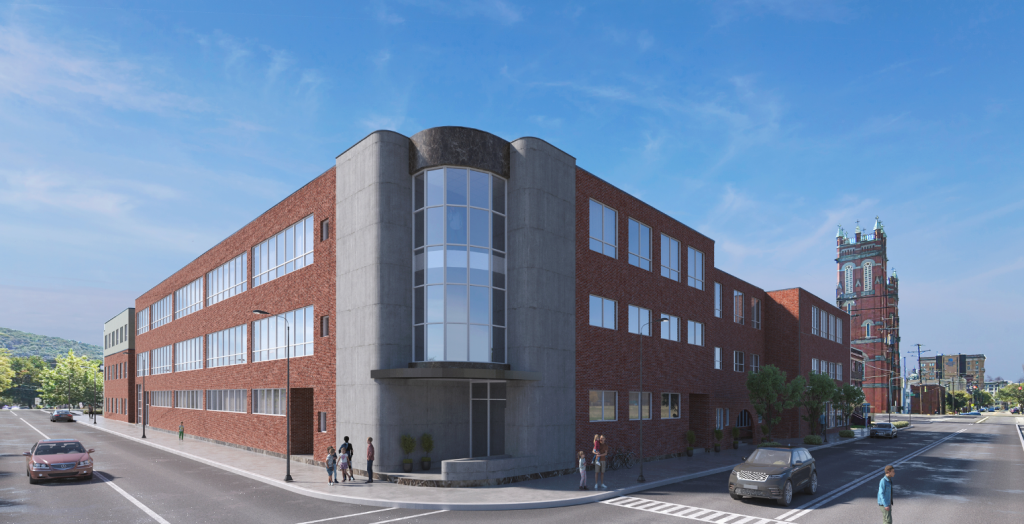 Rendering of Confluence Court.