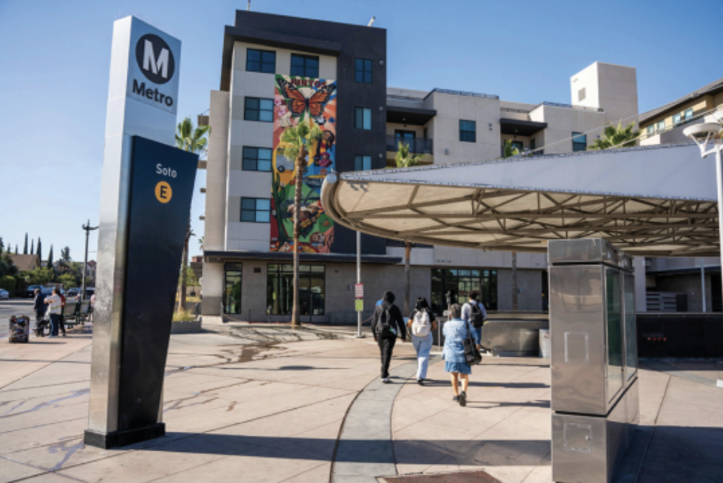 Los Lirios Apartments joint development. Courtesy of LA Metro