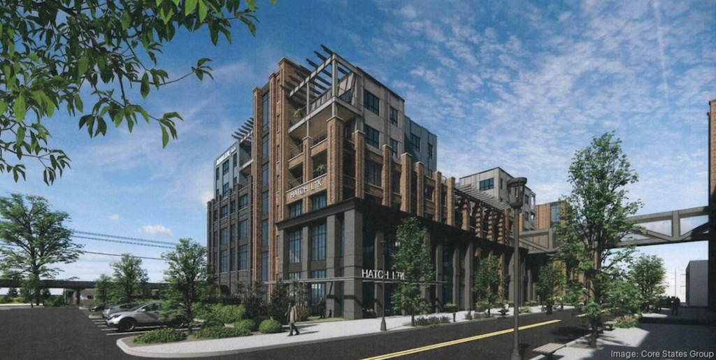 Planned TOD at Ambler Station rendering, Ambler, PA.