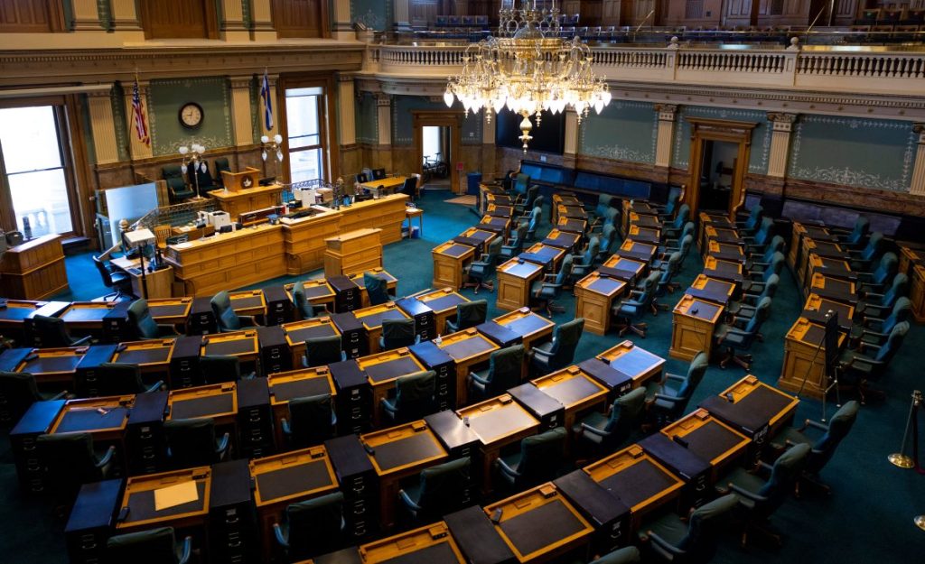 Colorado House of Representatives meeting room.